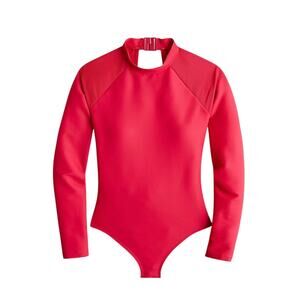 NWT Swimsuit w. Long Sleeve Rashguard Barbie Hot Pink J. Crew Reimagined Size 22